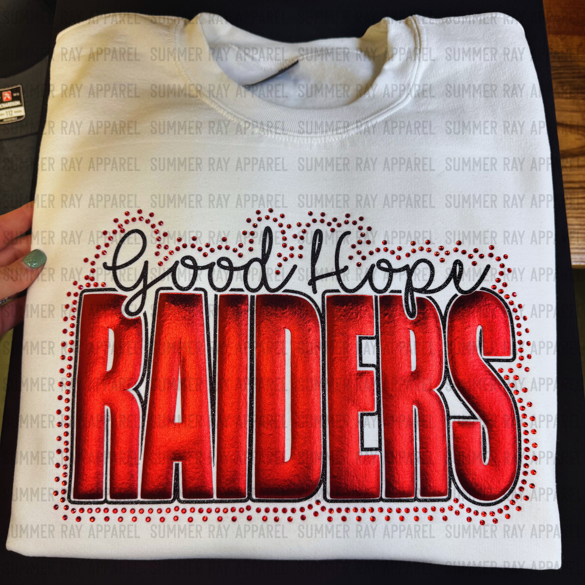 GH Raiders Glitter/Metallic/Rhinestone Sweatshirt
