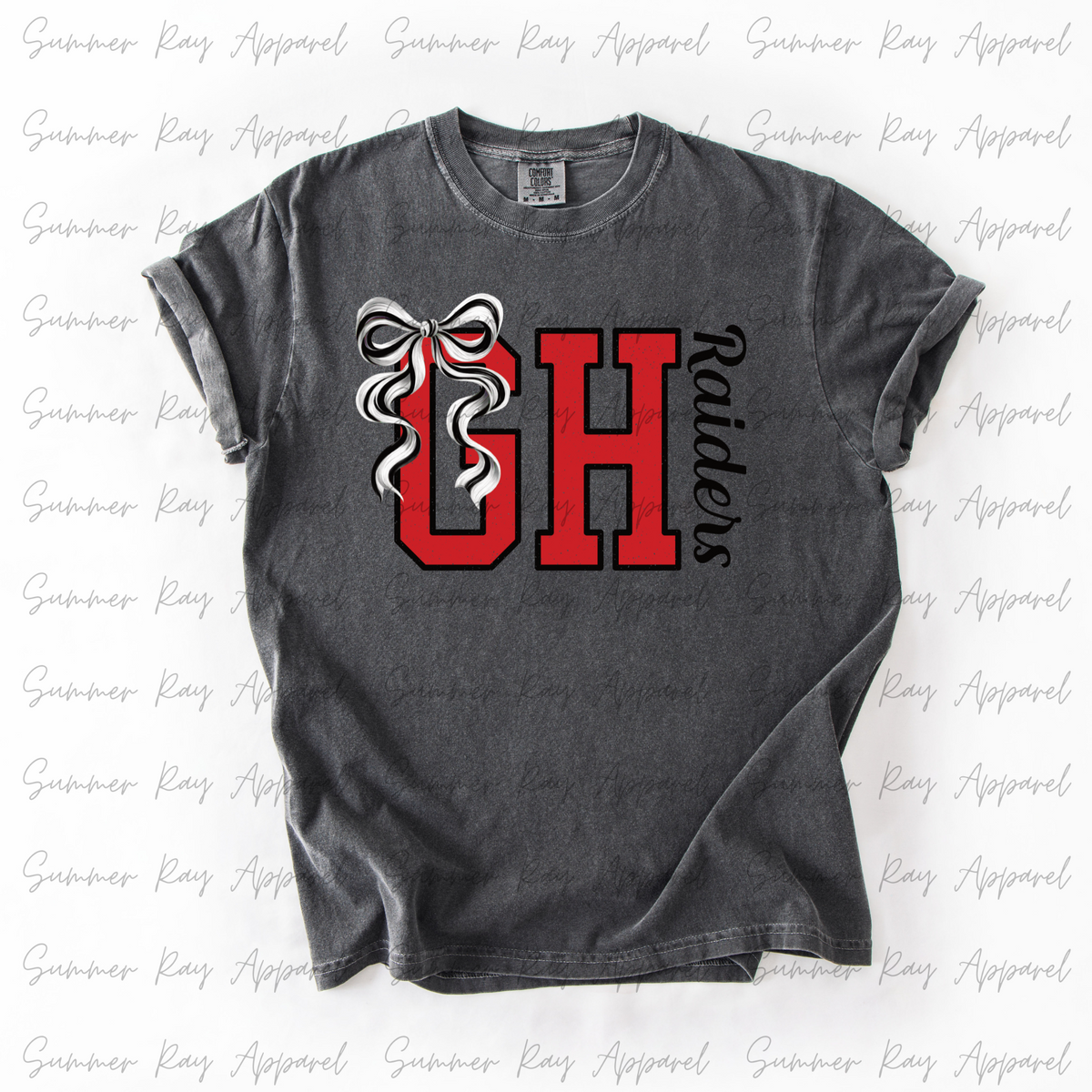 GOOD HOPE Raiders Coquette Bow T-shirt