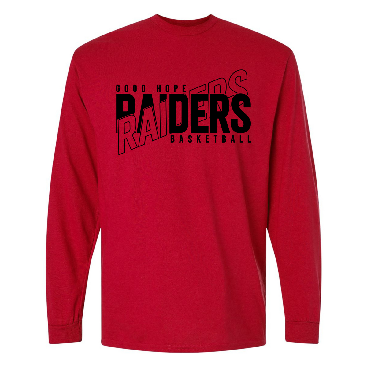 Good Hope Basketball Long Sleeve Tshirt RED