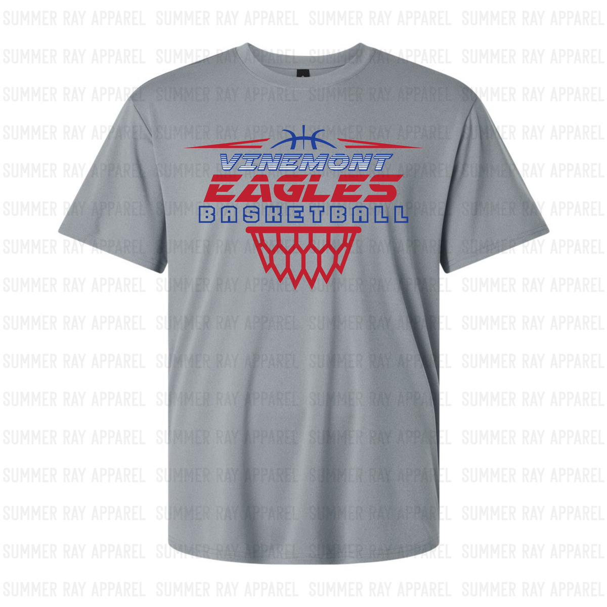 Vinemont Eagles Basketball Performance Tee