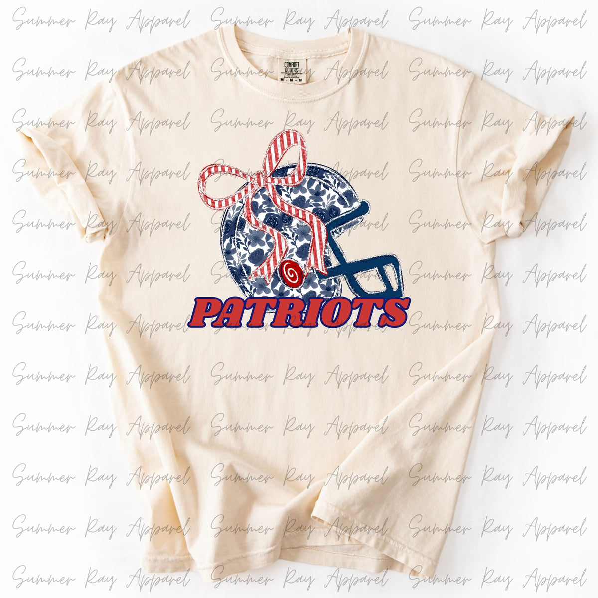 PATRIOTS Floral Helmet Tee
