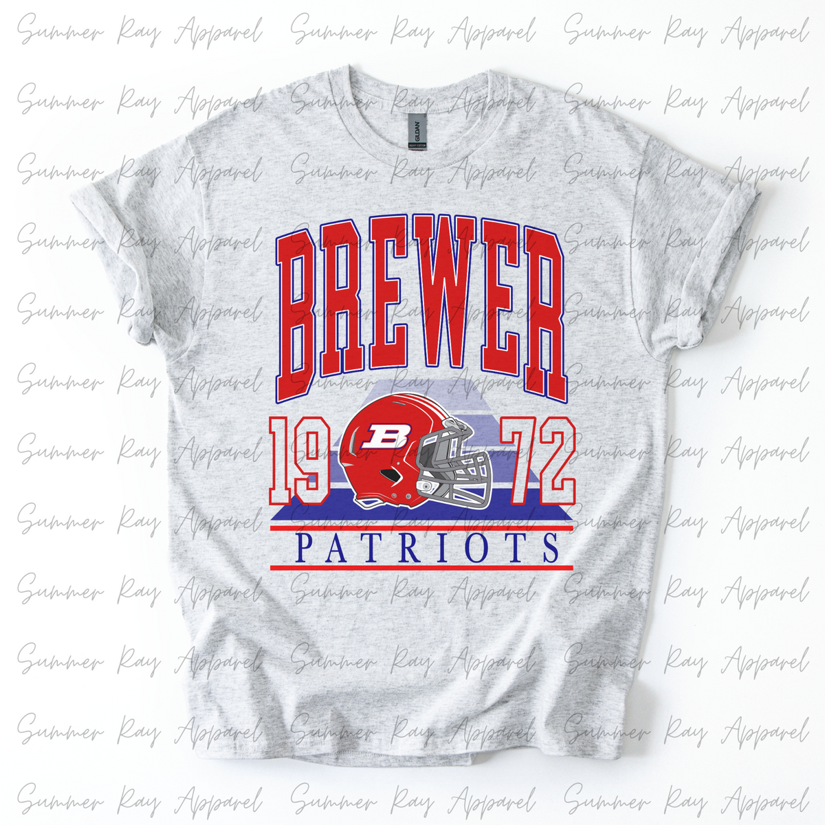 Brewer Patriots Vintage Football TSHIRT