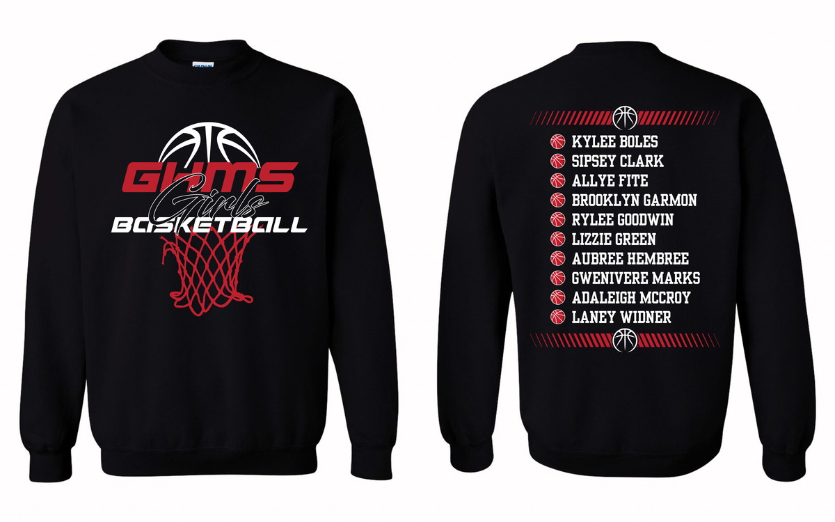 GHMS Girls Basketball Sweatshirt