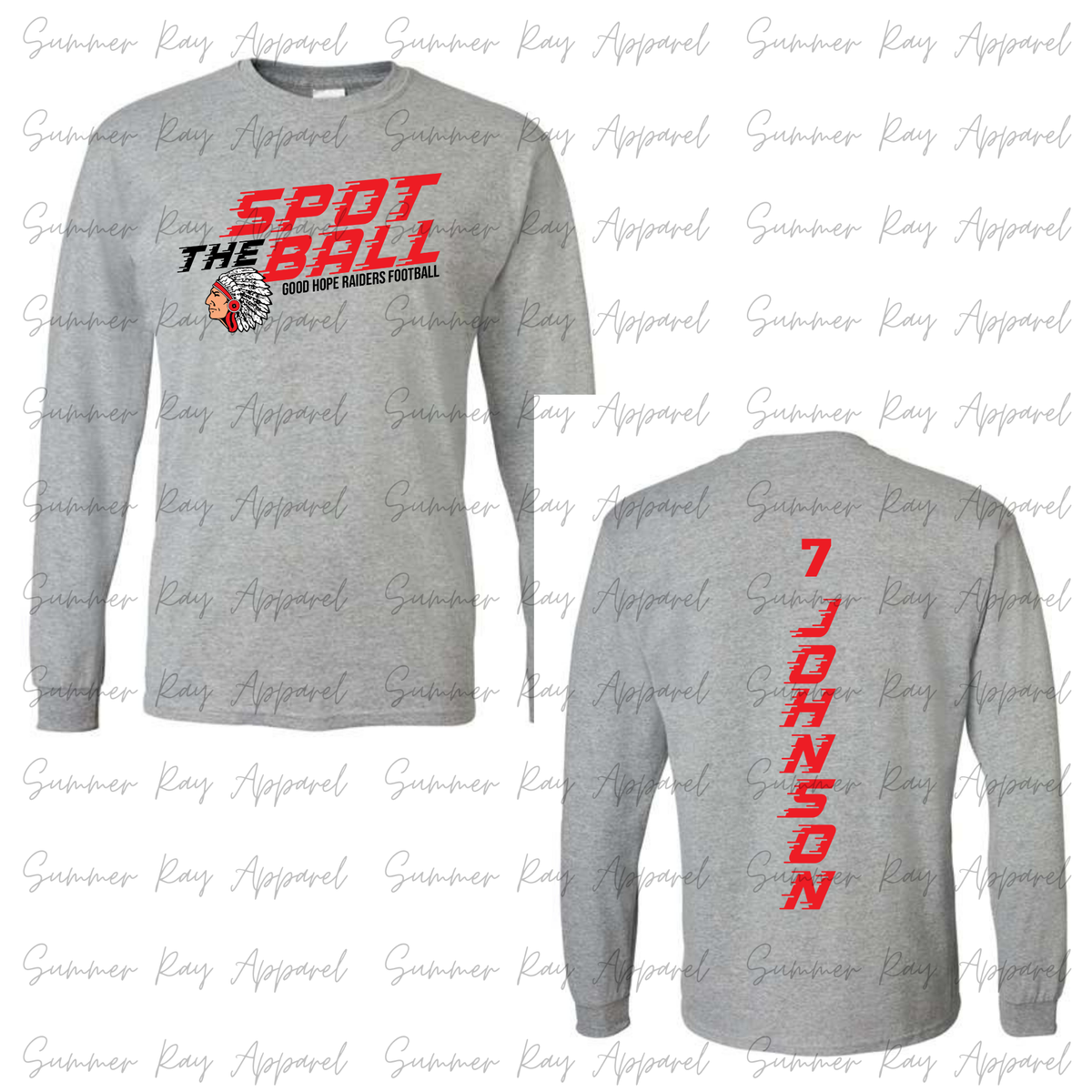 Spot The Ball-GH Raiders Football LONG SLEEVE
