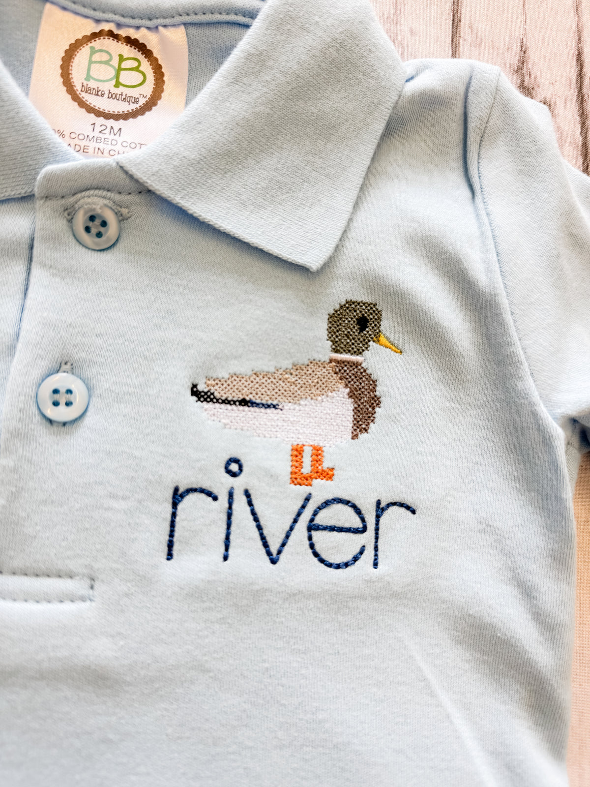 Cross Stitch Duck Polo