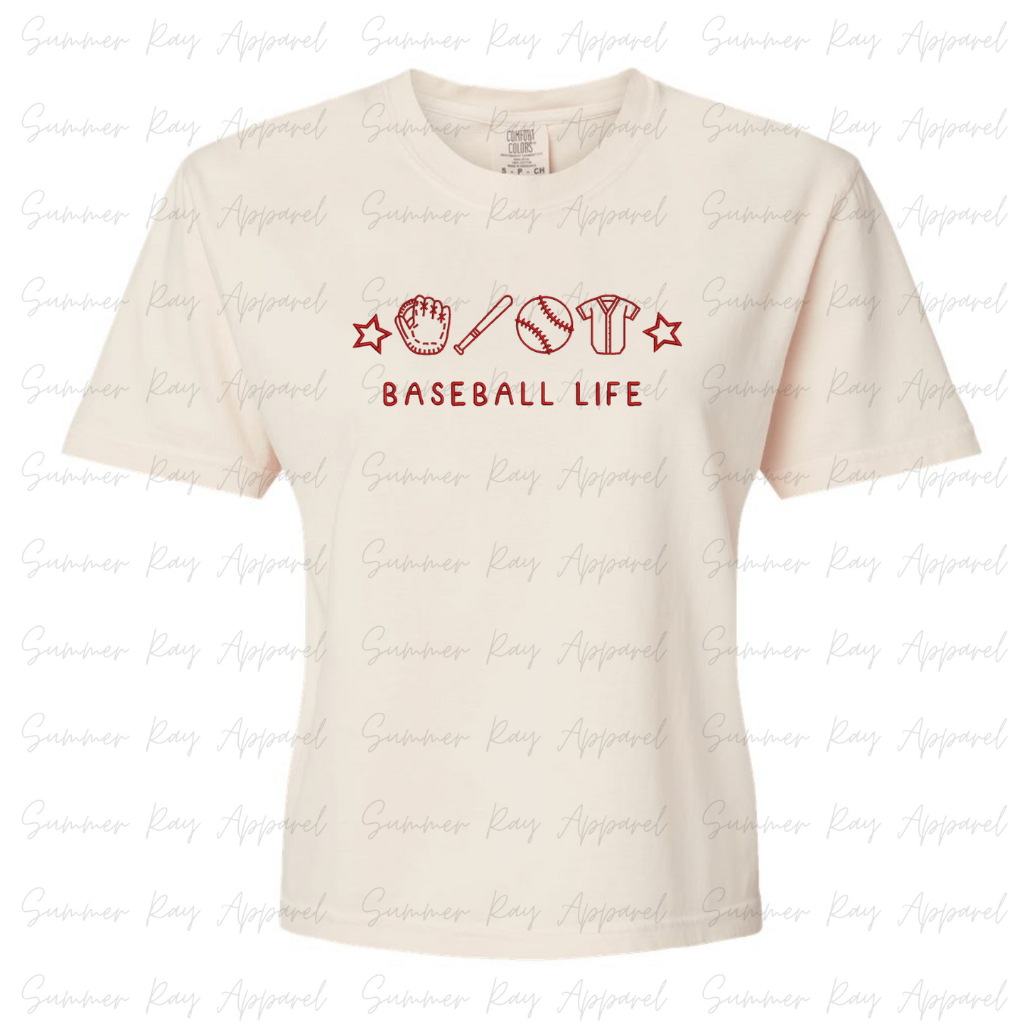 Cropped Baseball Life Tee