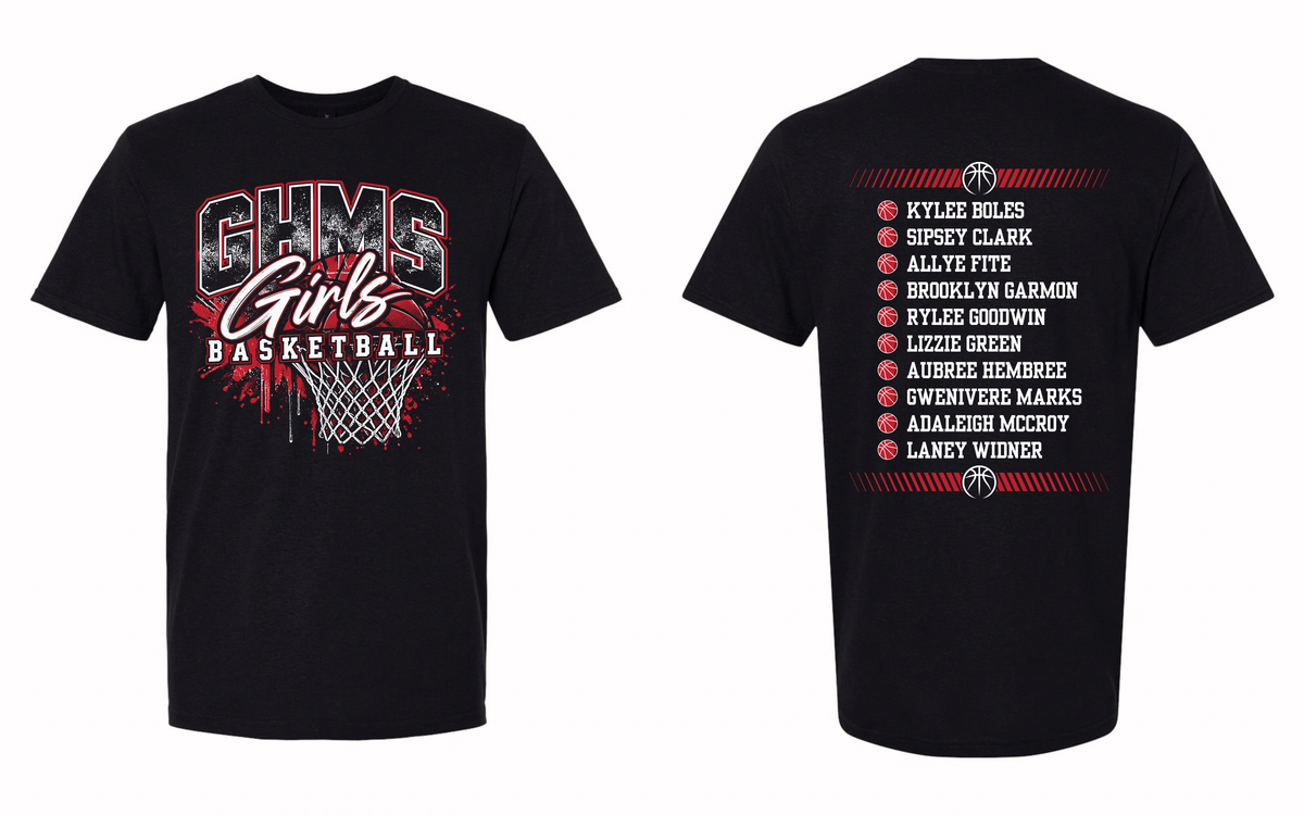 GHMS Girls Basketball Tee