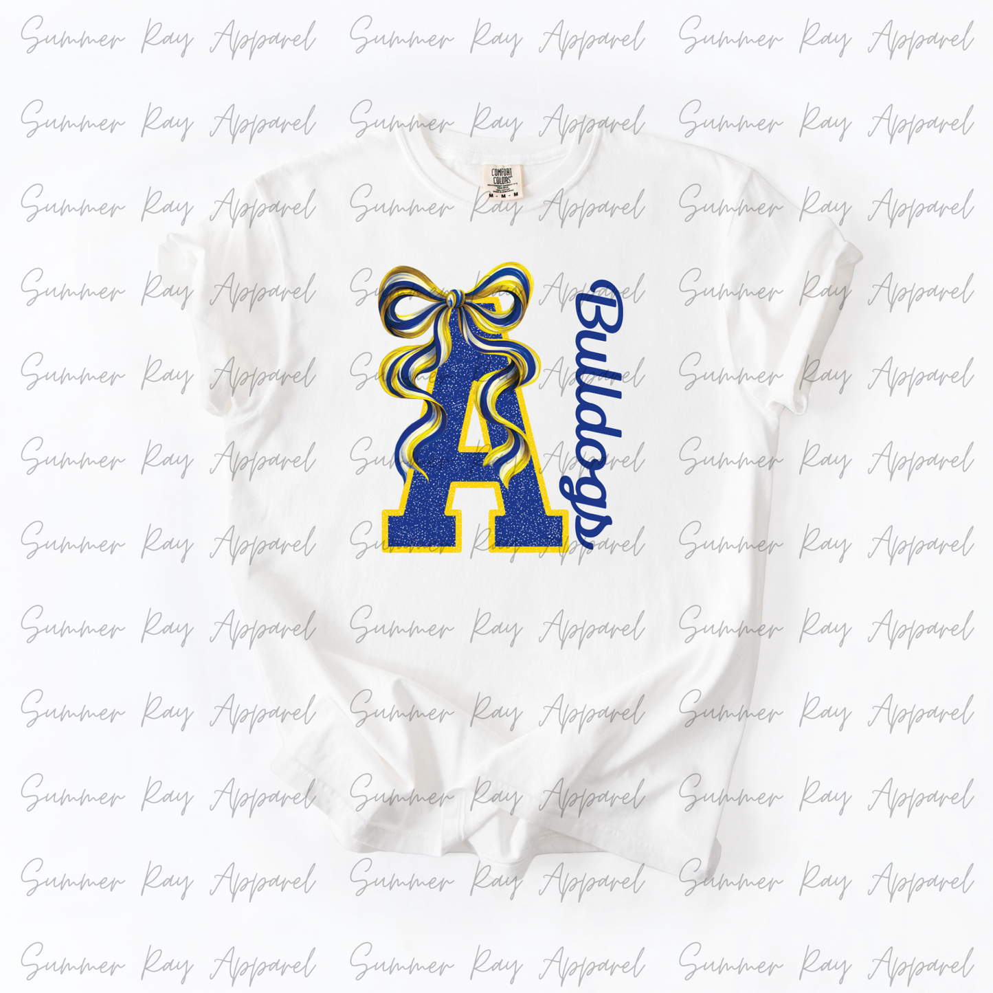 ADDISON Bulldogs Coquette Bow T-shirt