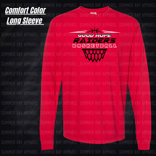 GH Basketball-Comfort Color Long Sleeve Tee