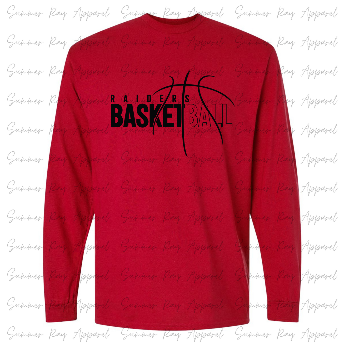 Good Hope Basketball Long Sleeve Tshirt RED