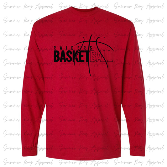 Good Hope Basketball Long Sleeve Tshirt RED