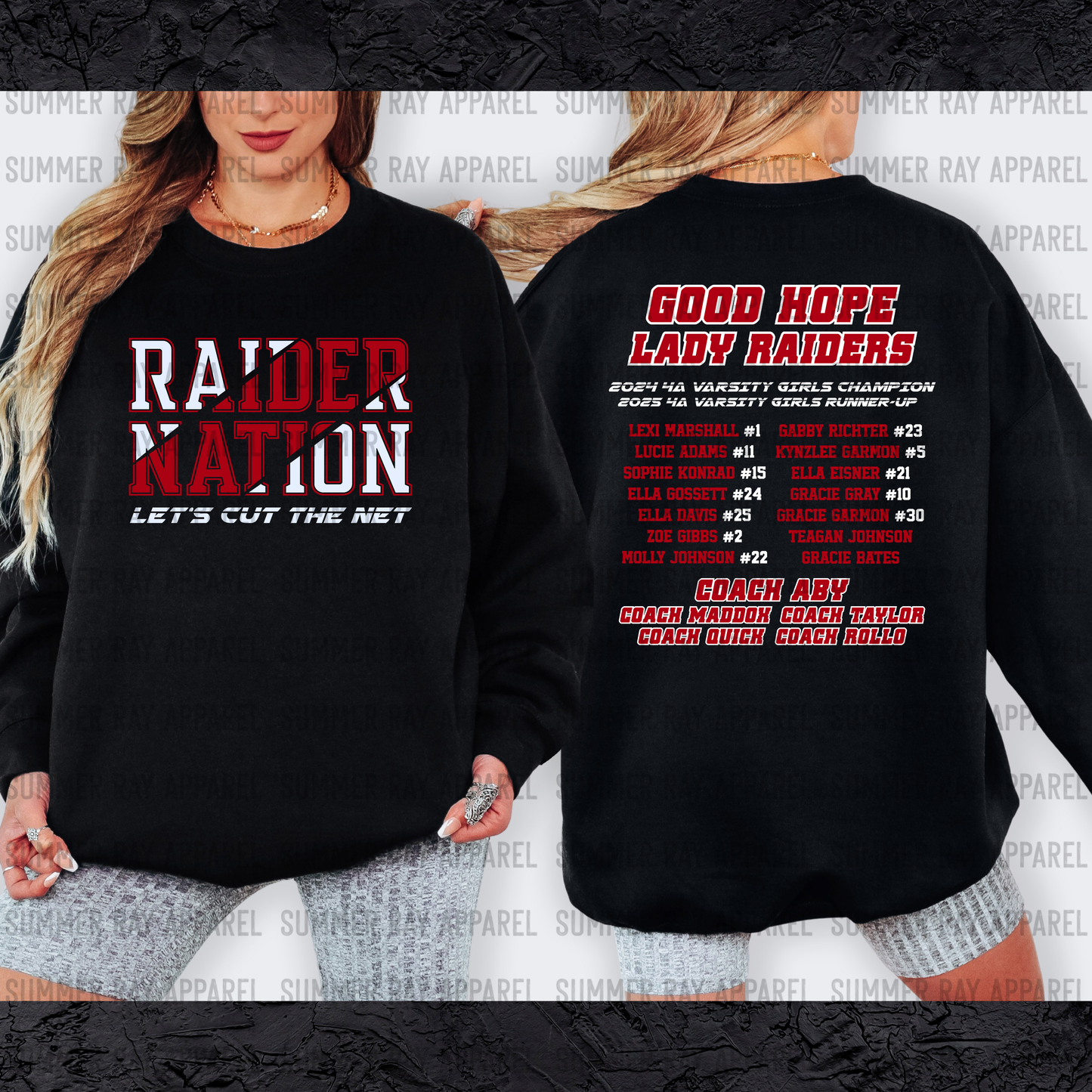 CHAMPIONSHIP Sweatshirt #2 (FRONT & BACK)