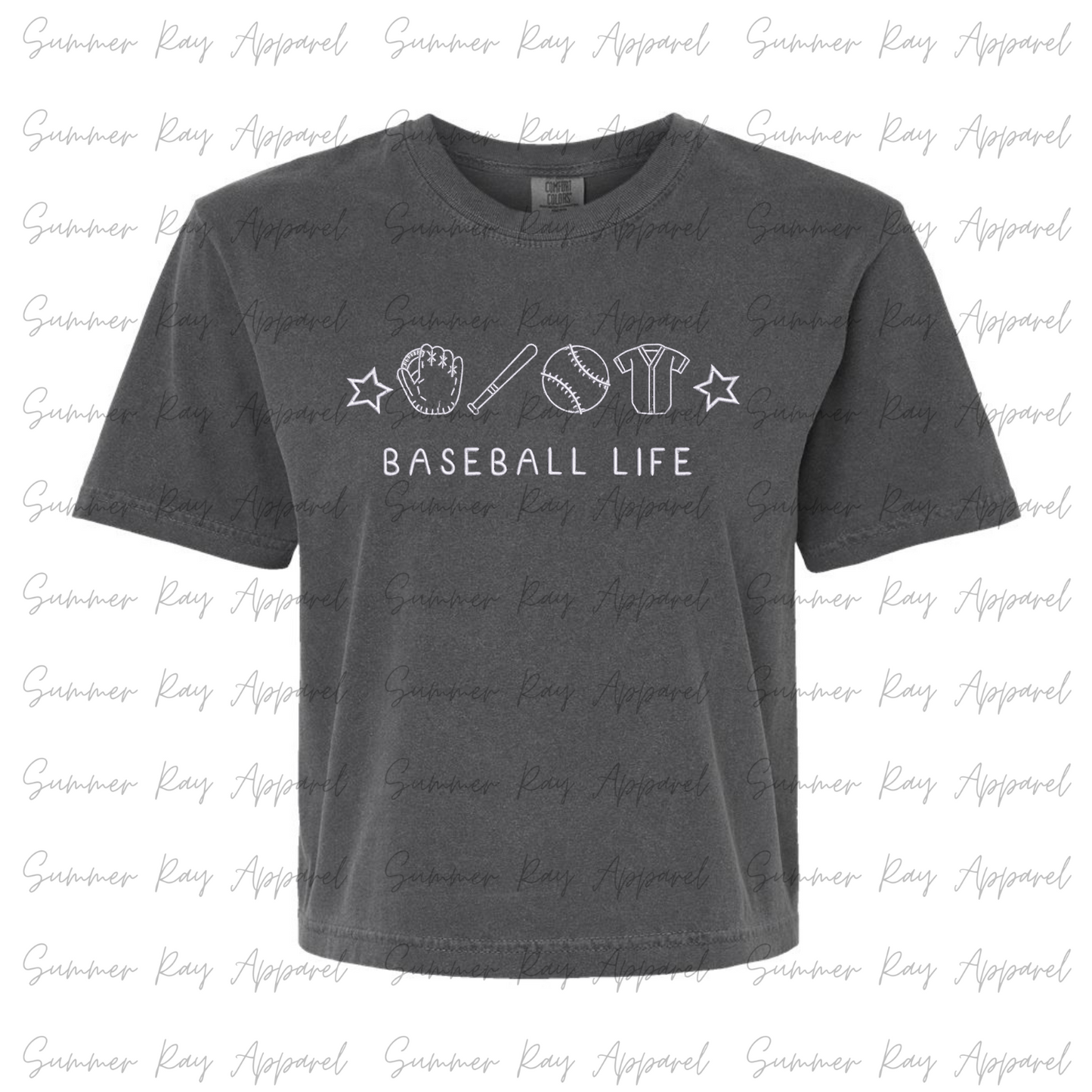 Cropped Baseball Life Tee