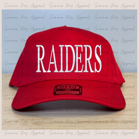 Tall Font RAIDERS Trucker