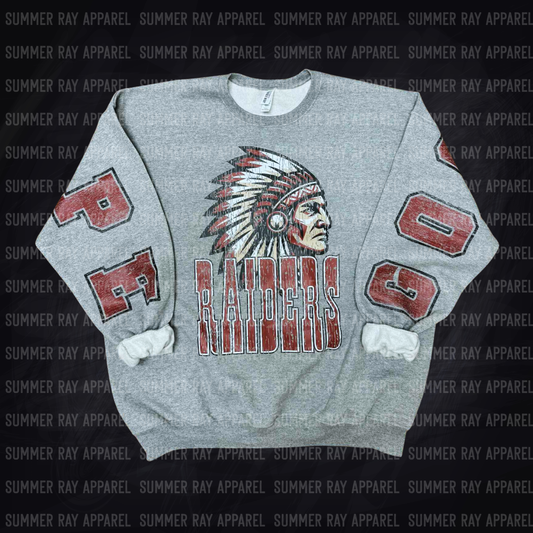 Oversized Grunge Sweatshirt-GOOD HOPE RAIDERS