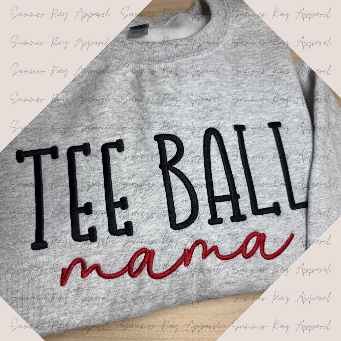 Tee Ball Mama-Side Bow Sweatshirt