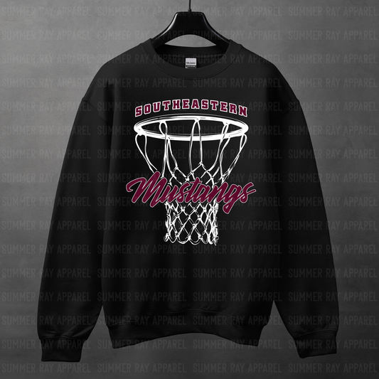 Southeastern Mustangs Basketball Sweatshirt