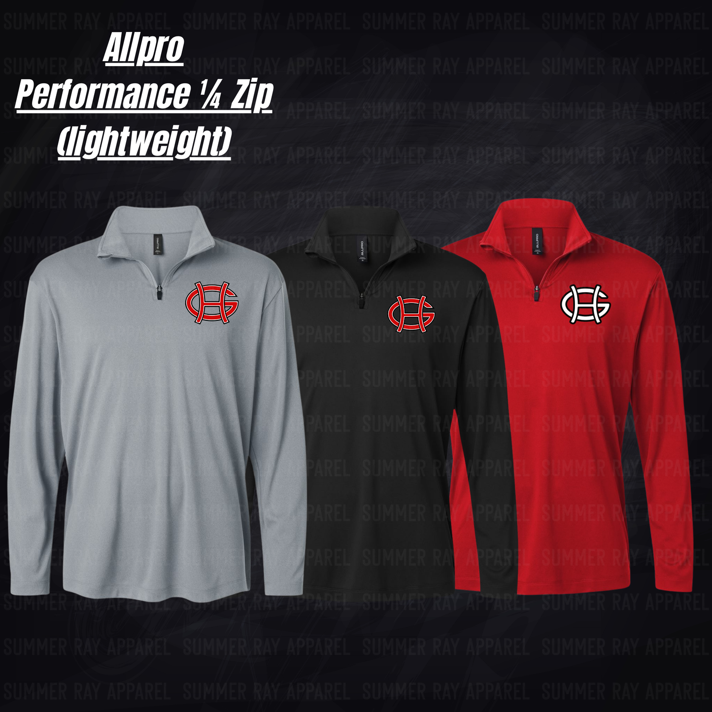 GH Basketball-AllPro Long Sleeve Performance 1/4 Zip