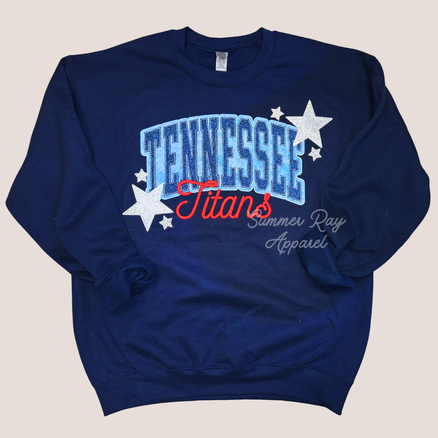 Preppy Glitzy Sweatshirt **CUSTOM**
