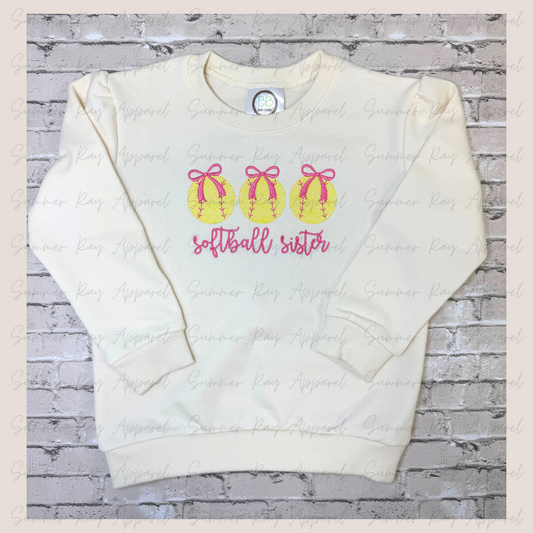 Softball Sister Sweatshirt