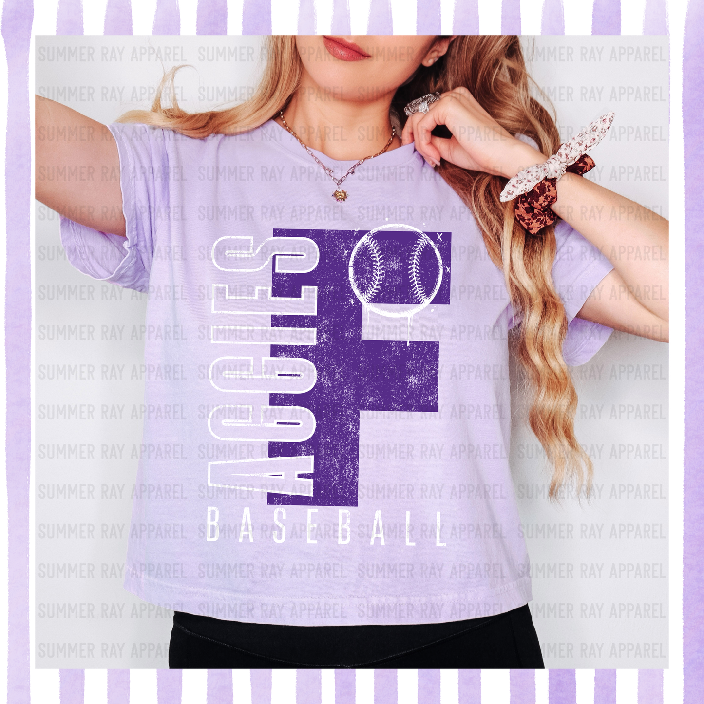 Fairview Baseball Boxy Comfort Color Tee