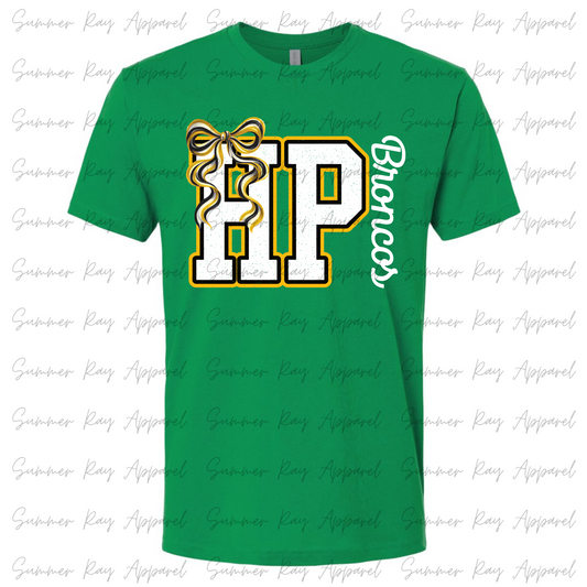 HOLLY POND Broncos Coquette Bow T-shirt