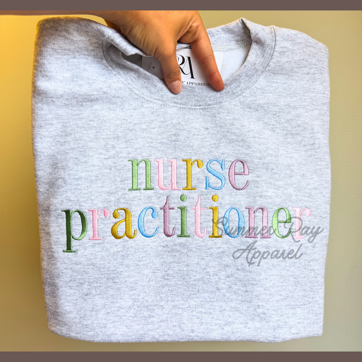 **CUSTOM WORDING** Colored Letter Sweatshirt