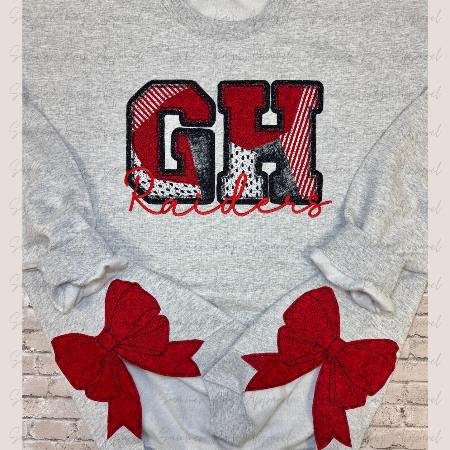 GOOD HOPE Raiders Quilted Applique Sweatshirt