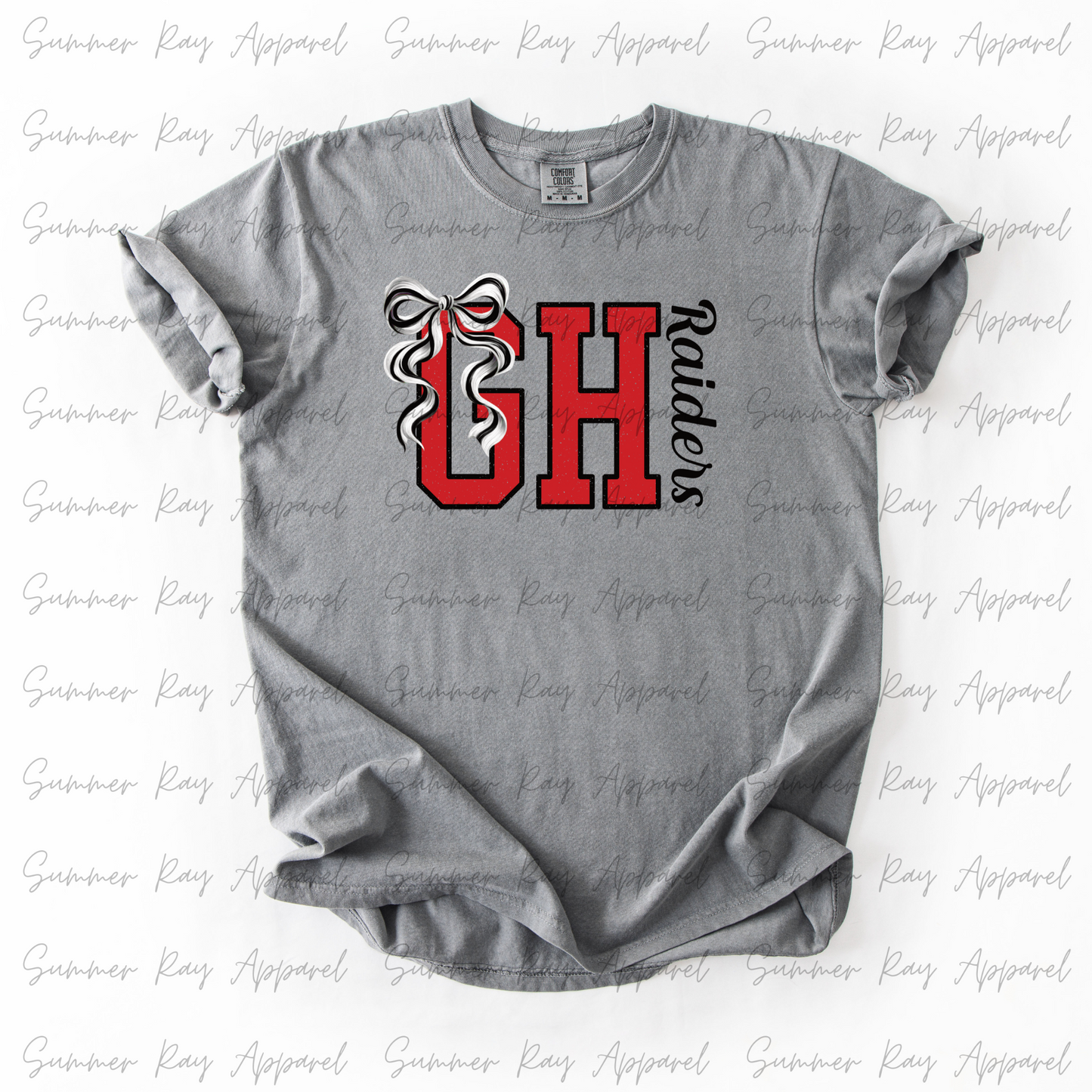 GOOD HOPE Raiders Coquette Bow T-shirt