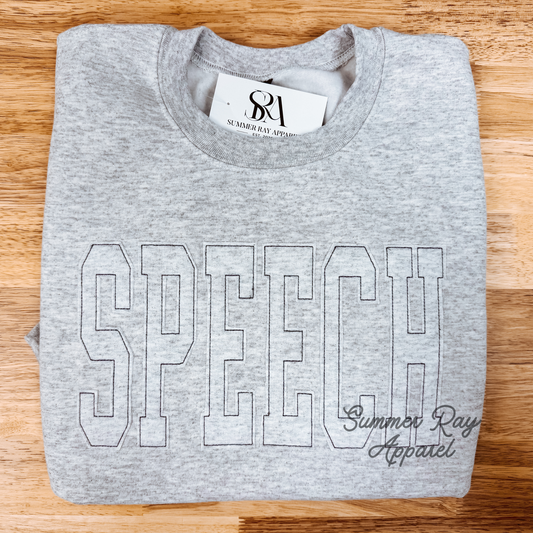 SPEECH Raggy Applique Sweatshirt