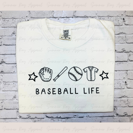 Cropped Baseball Life Tee