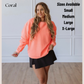Coral Corded Crew