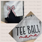 Tee Ball Mama-Side Bow Sweatshirt