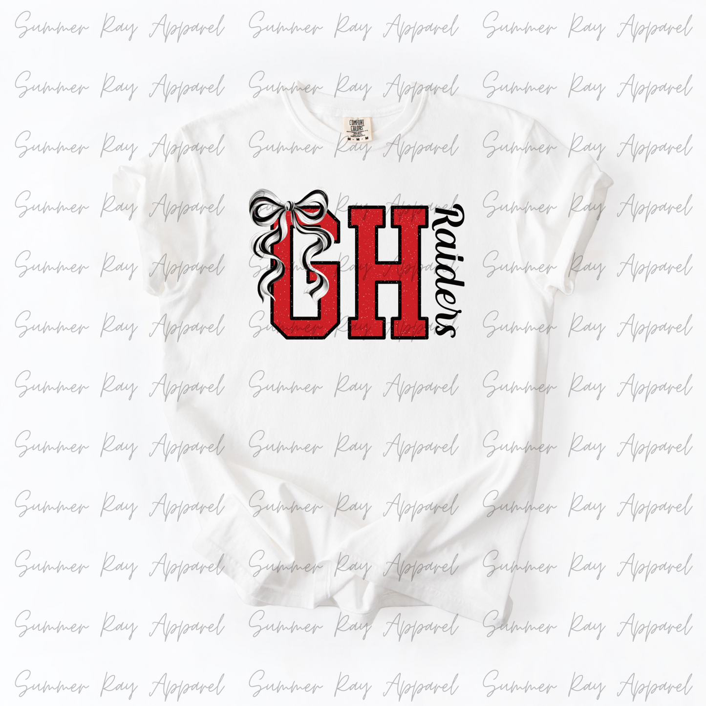 GOOD HOPE Raiders Coquette Bow T-shirt