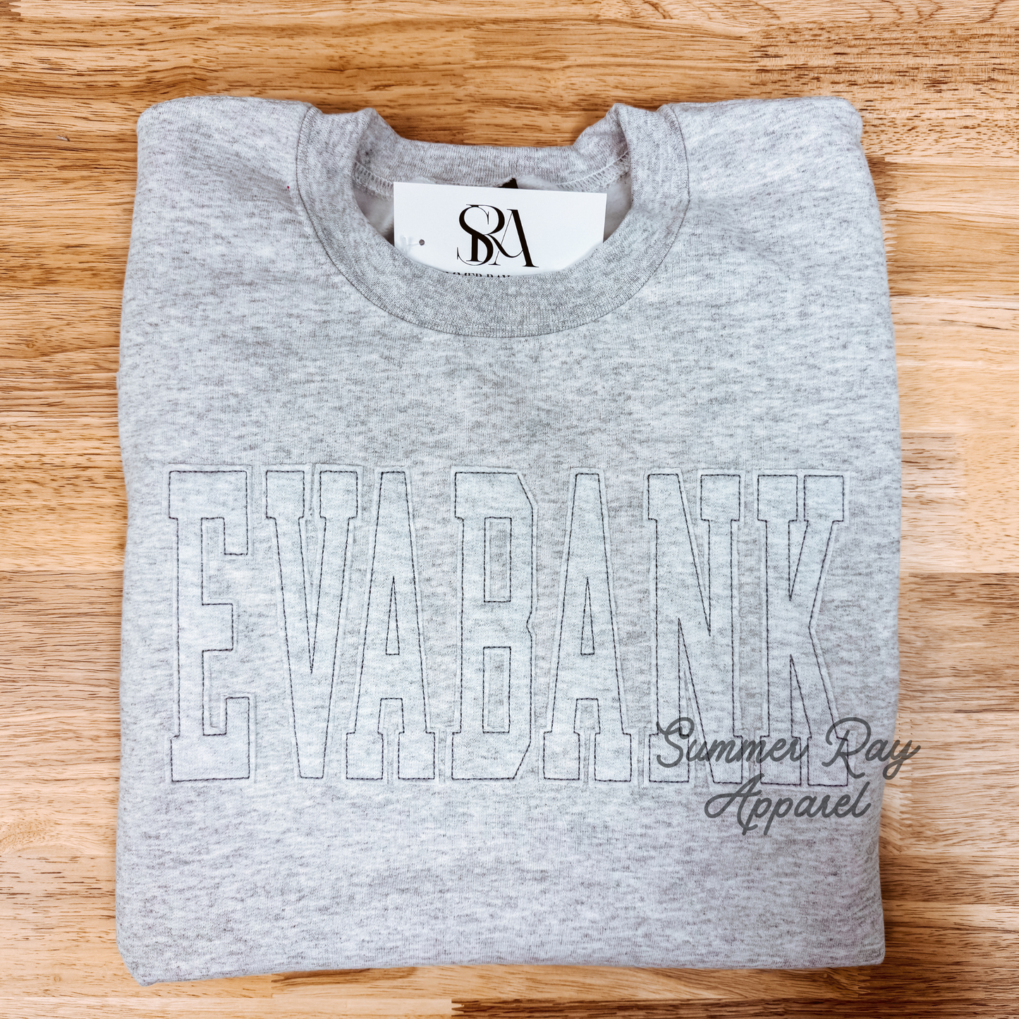 EVABANK Raggy Applique Sweatshirt