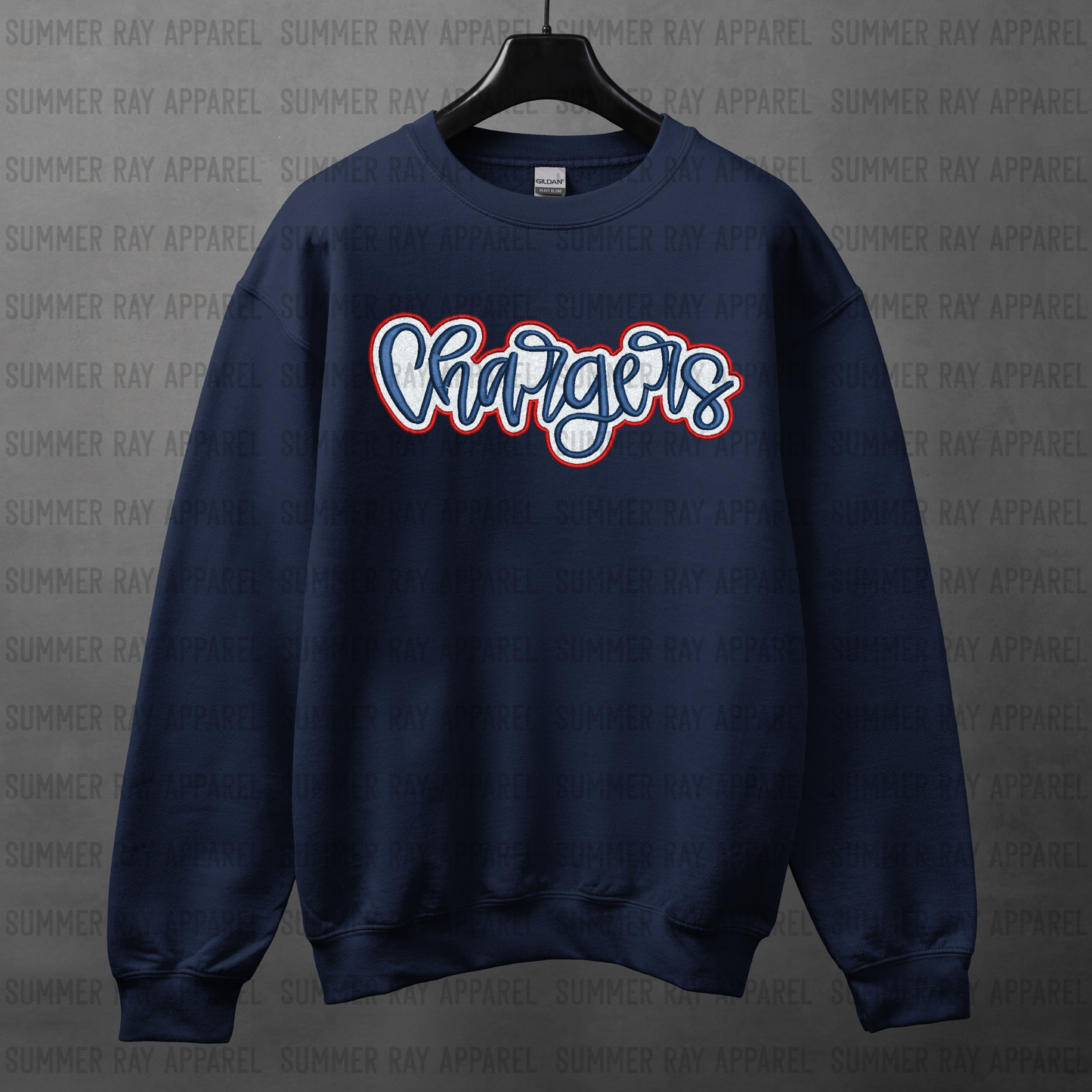 C4 Chargers Glitter Applique Sweatshirt
