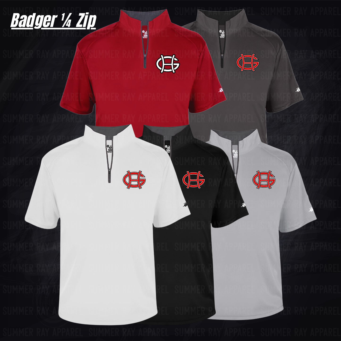 GH Basketball- Badger Performance 1/4 Zip
