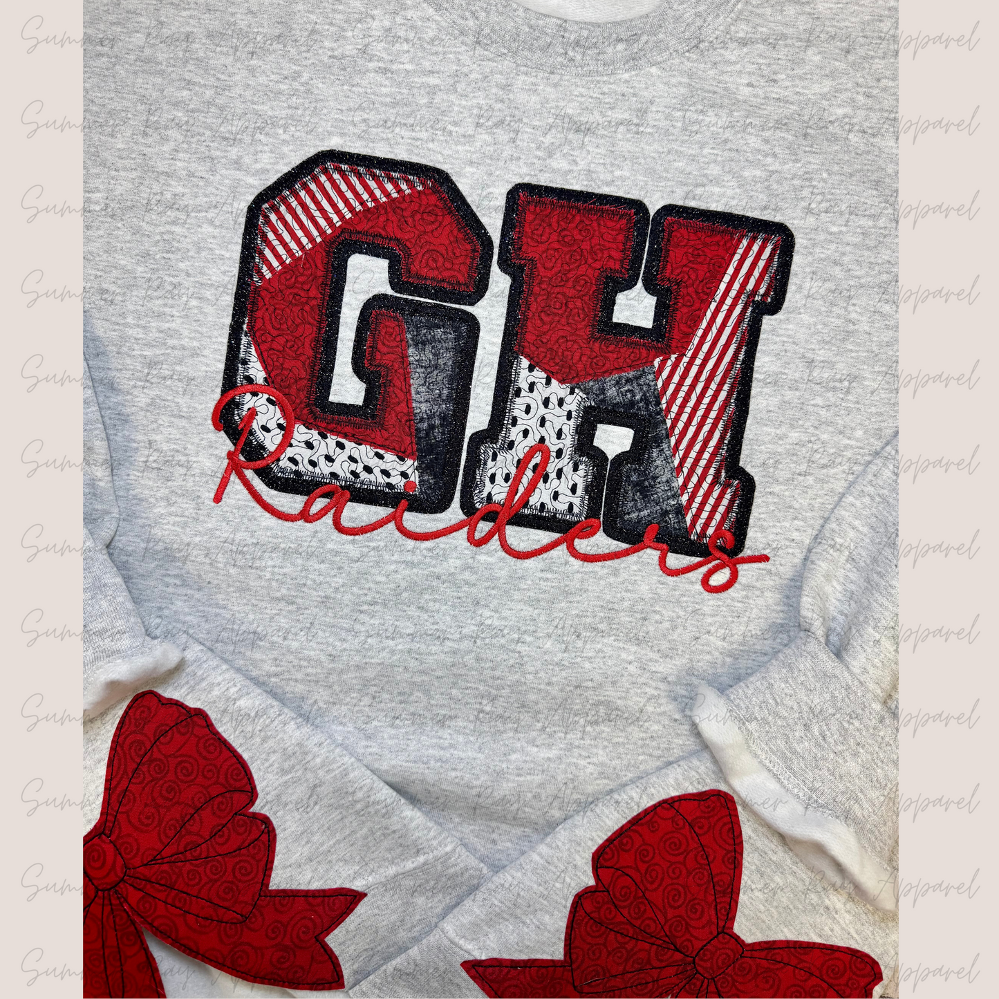 GOOD HOPE Raiders Quilted Applique Sweatshirt