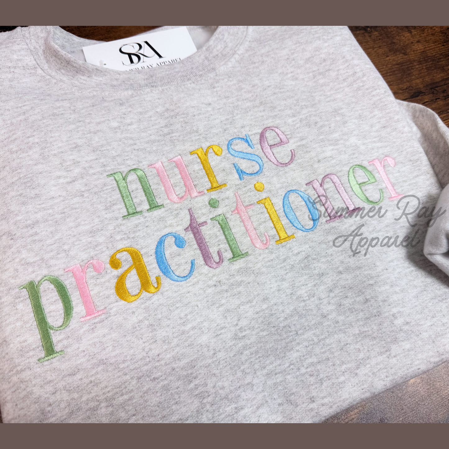 **CUSTOM WORDING** Colored Letter Sweatshirt