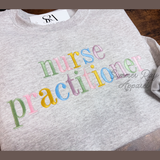 **CUSTOM WORDING** Colored Letter Sweatshirt