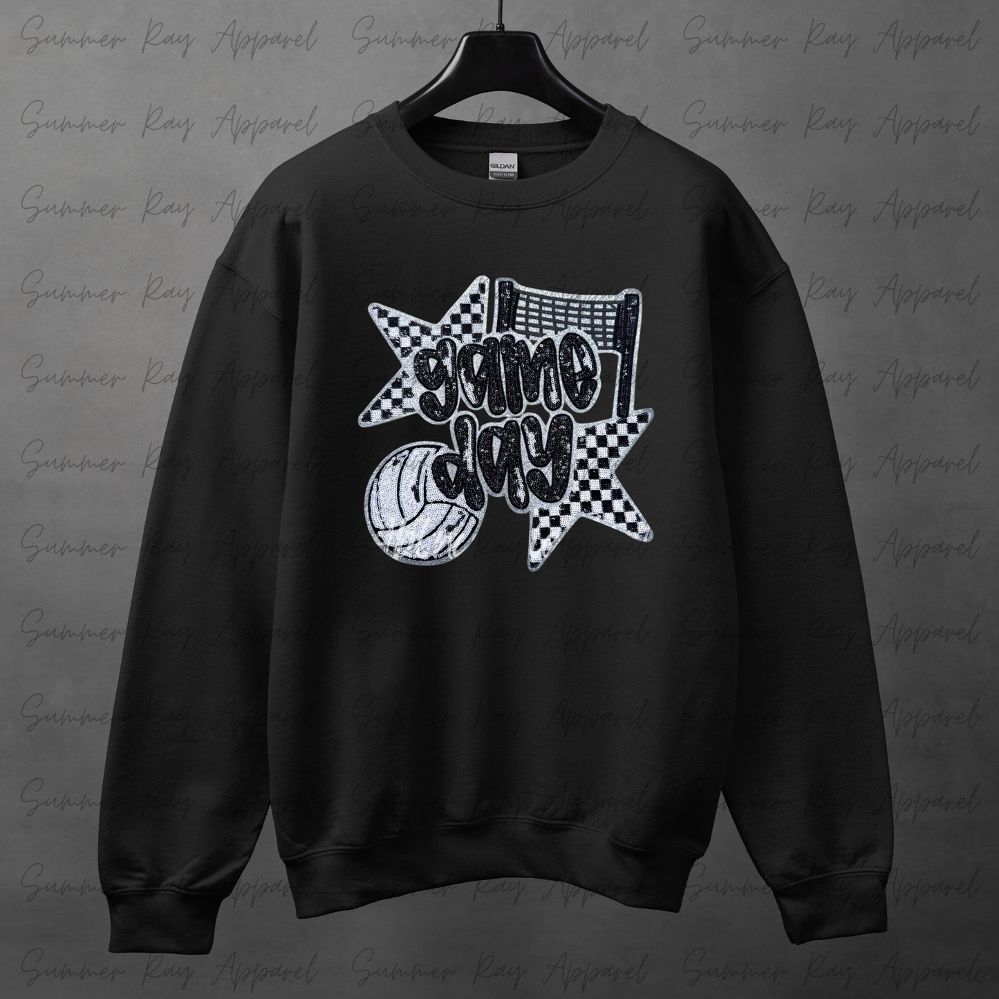 Gameday Sequin Patch Sweatshirt(Volleyball)