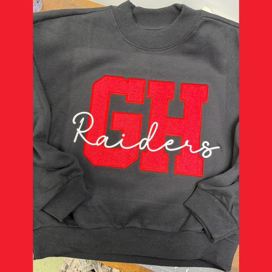 *CUSTOM* Embroidered Cropped Mockneck