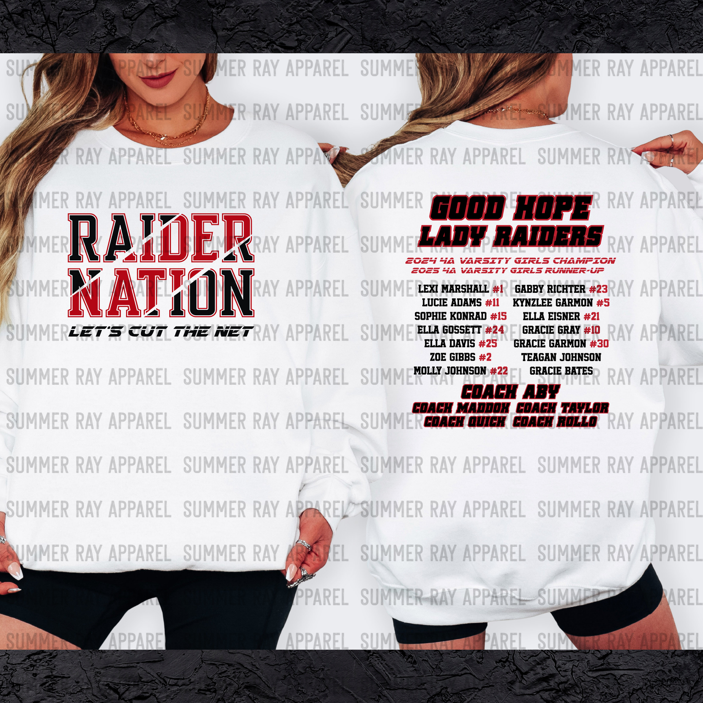 CHAMPIONSHIP Sweatshirt #2 (FRONT & BACK)