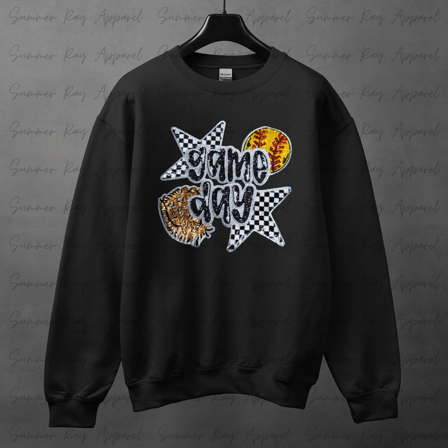 Gameday Sequin Patch Sweatshirt(Softball)