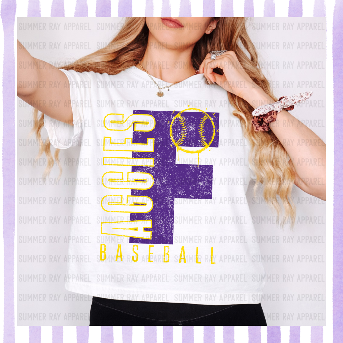 Fairview Baseball Boxy Comfort Color Tee