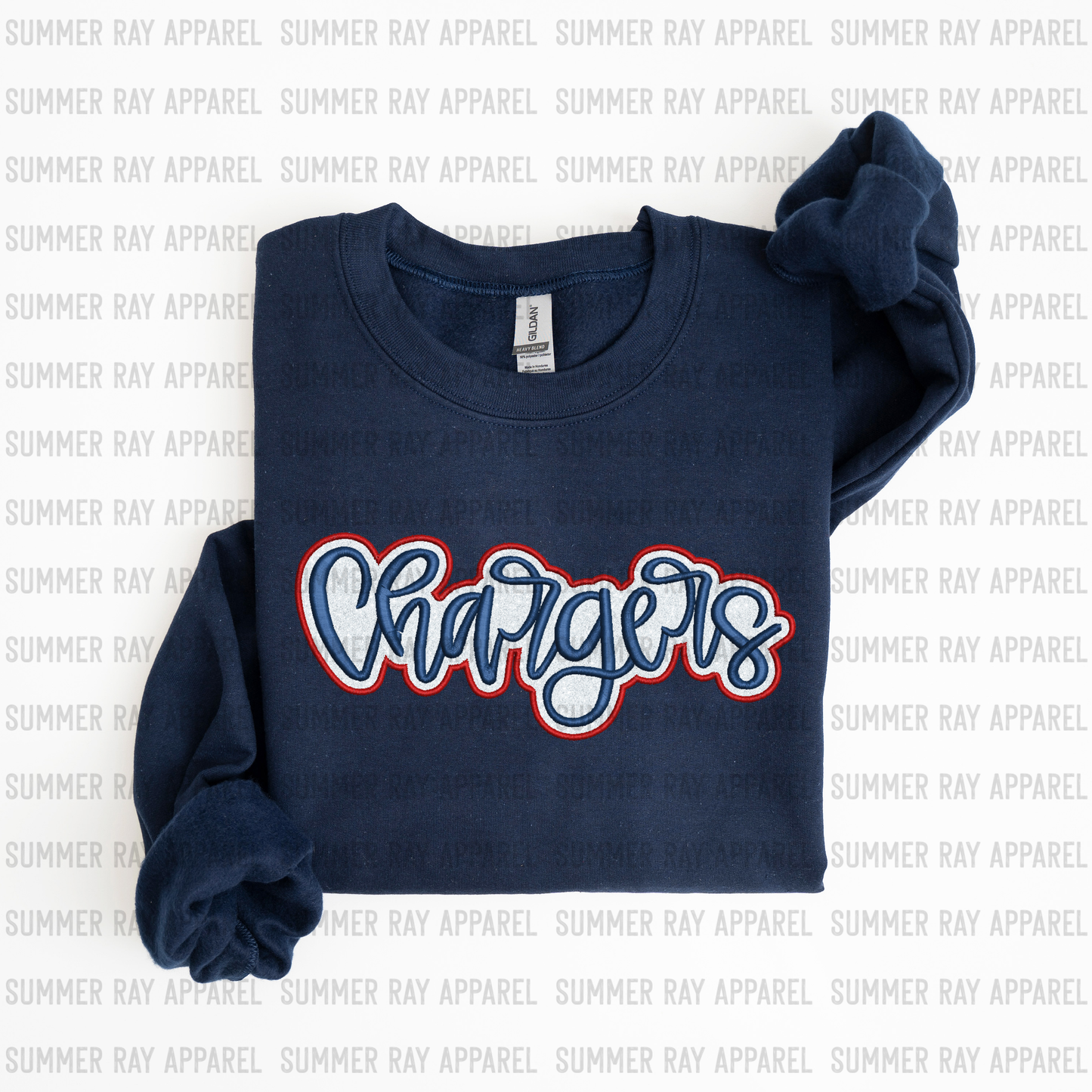 C4 Chargers Glitter Applique Sweatshirt