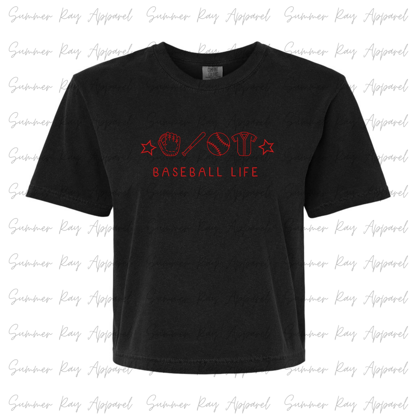 Cropped Baseball Life Tee