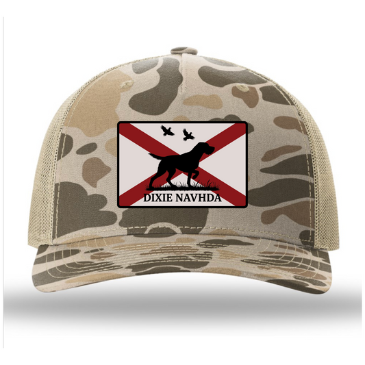DIXIE NAVHDA Embroidered Patch Hats-HARVEST DUCK CAMO