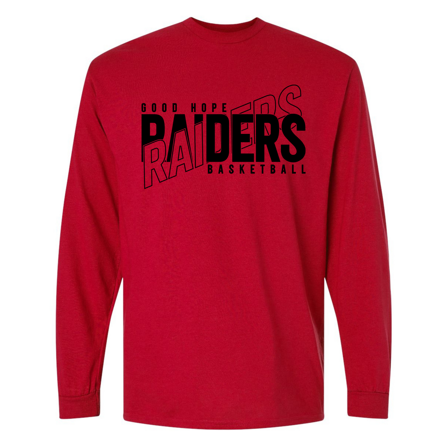 Good Hope Basketball Long Sleeve Tshirt RED