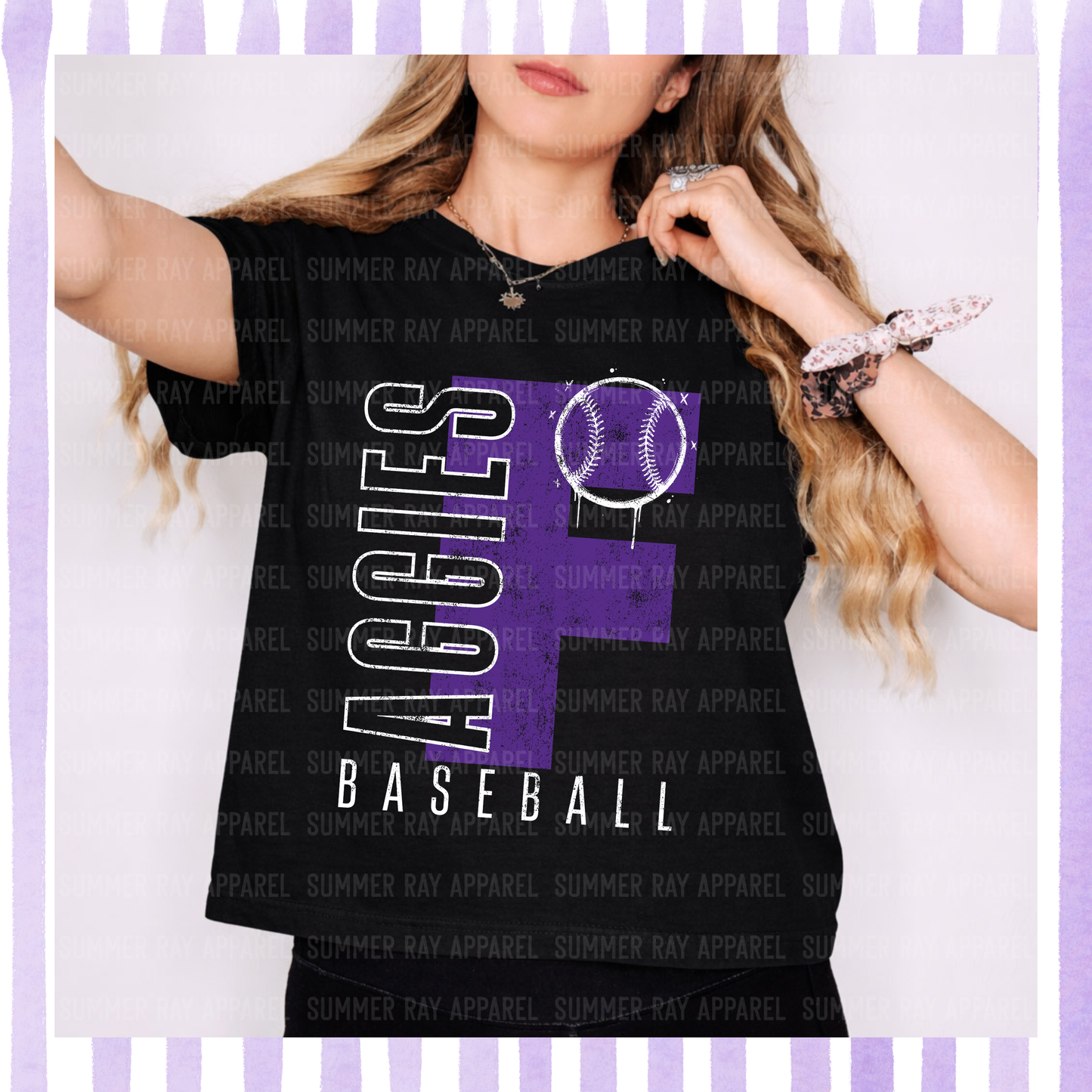 Fairview Baseball Boxy Comfort Color Tee